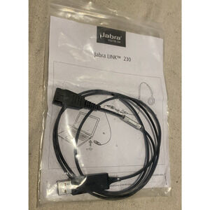 Jabra Link 230, 230-09 USB Cable for GN Netcom QD Corded Headset to PC